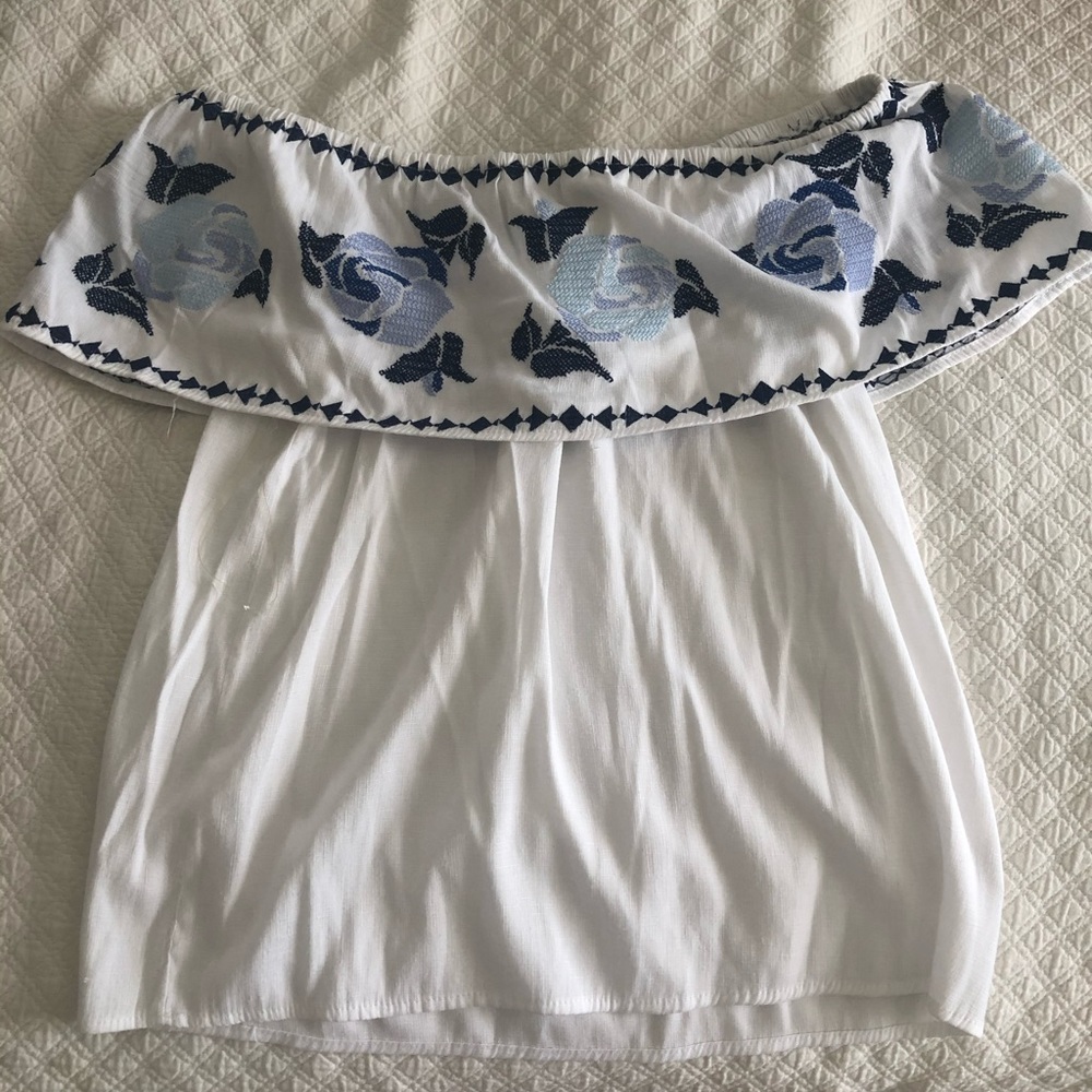 Cute white off the shoulder top